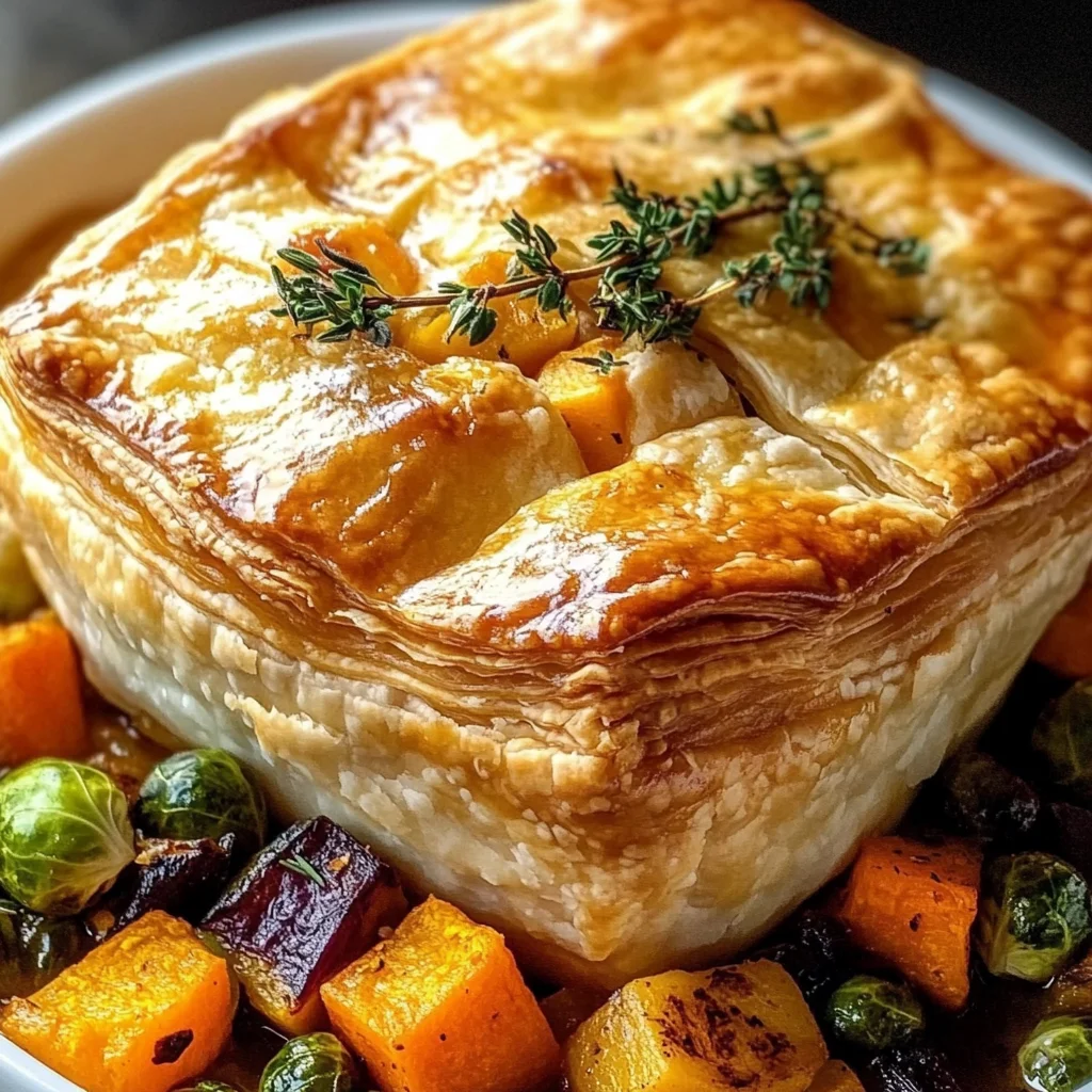 Roasted Autumn Vegetable Pot Pies
