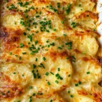 Roasted Garlic Potatoes au Gratin