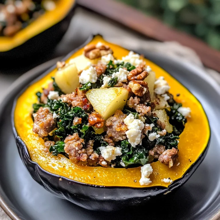 Sausage-Stuffed Acorn Squash