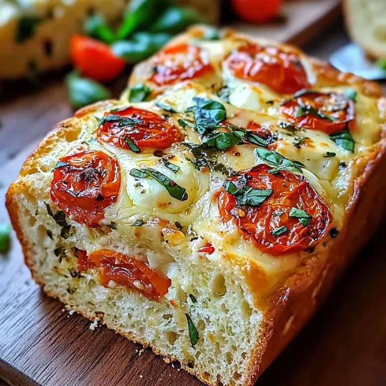 Savory Caprese Bread : A Fresh Italian Bread