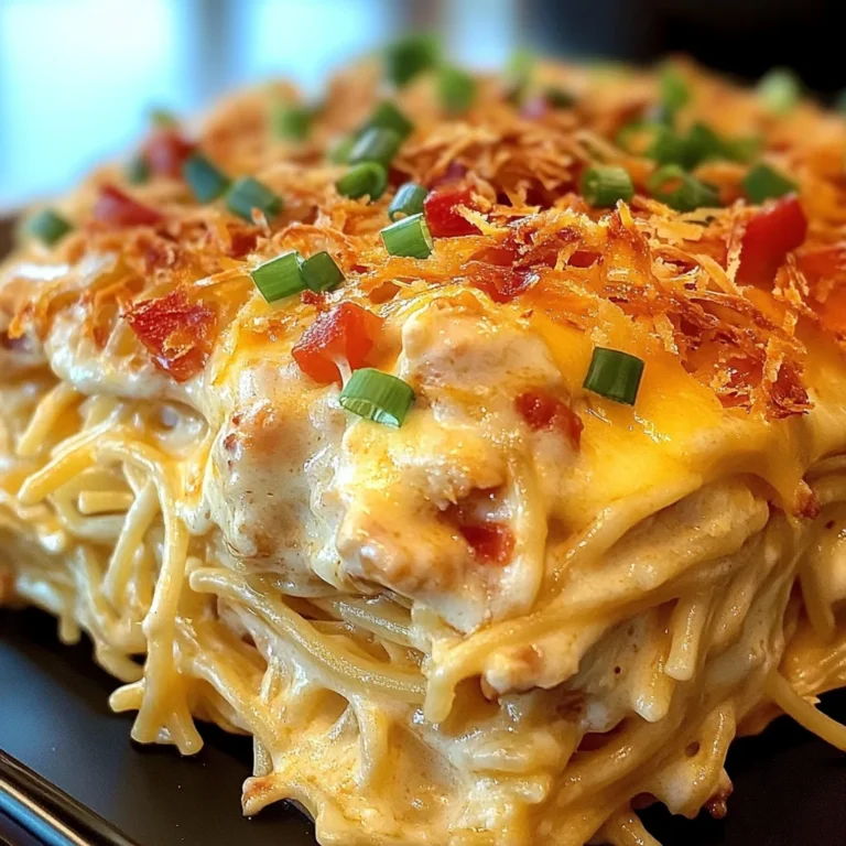 Spicy Southern Cheesy Chicken Spaghetti Casserole