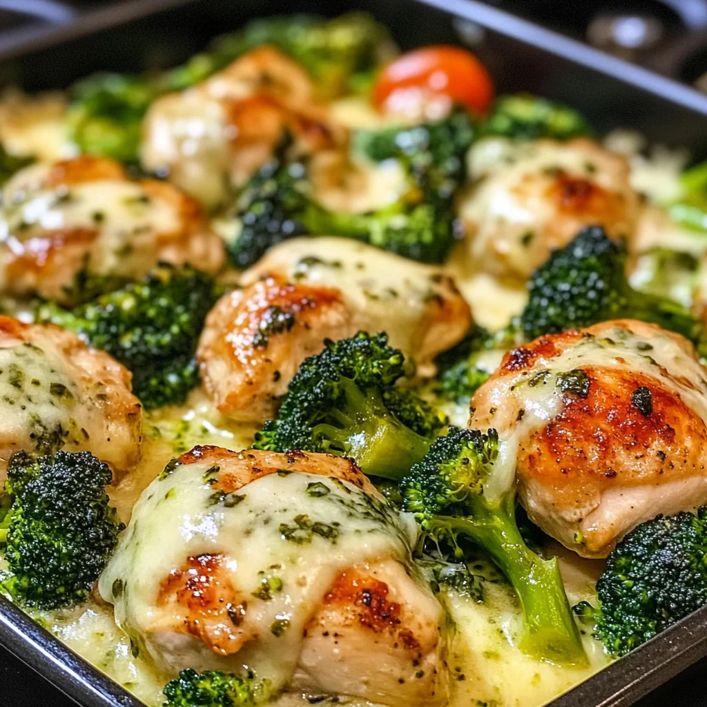 Garlic Chicken with Broccoli and Spinach in 20 Minutes