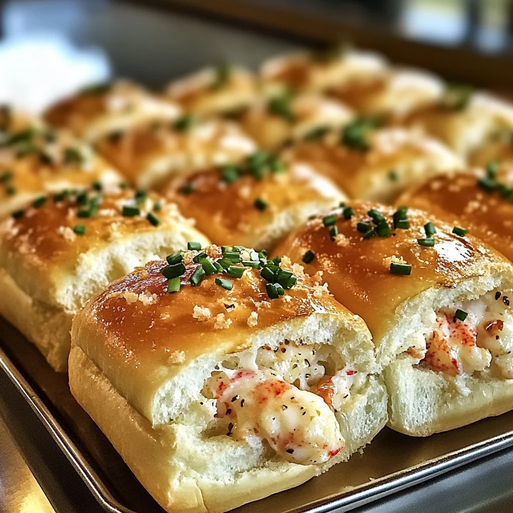 Indulge in Pull Apart Lobster Sliders with Garlic Chive Butter